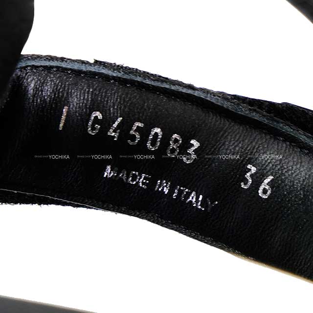 2023 AW CHANEL sandals Sports COCO Mark #36 Noir (Black)/Blanc (White) Calfskin/Lambskin/Fabric #36 G45083[EXCELLENT][Authentic]