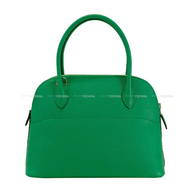 [Pre-loved] HERMES Shoulder bag Bolide27 Vert Jade Veau Epsom Silver HW Stamp Z[LIKE NEW][Authentic]