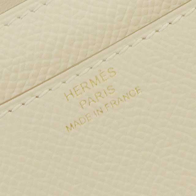 HERMES long wallet Constance Long wallet To Go Craie Veau Epsom Rose Gold HW Stamp Z[EXCELLENT][Authentic]