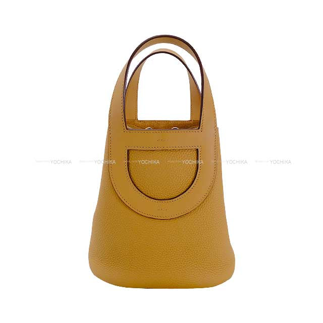 HERMES Handbag In the Loop 18 Biscuit Taurillon Clemence/Veau Swift Gold HW Stamp B[BRAND NEW][Authentic]