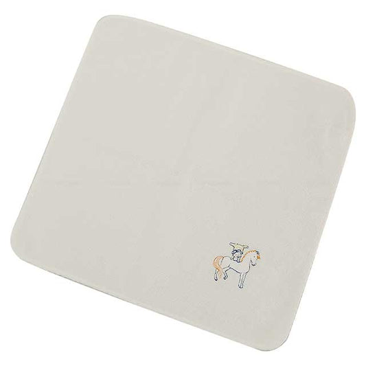 HERMES towel Carre Cabriol Blanc/Cream Cotton100%[BRAND NEW][Authentic]