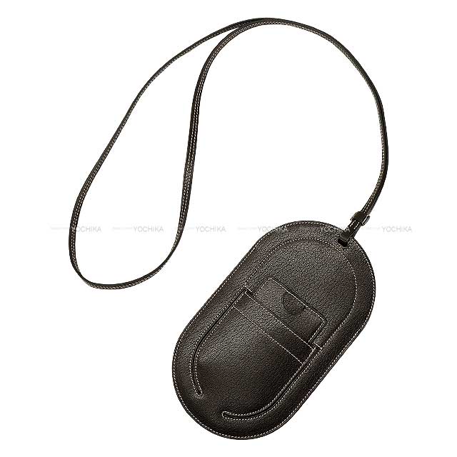 HERMES Carrying case In The Loop Phone To Go GM Ebene Chevre Myzore Stamp B[BRAND NEW][Authentic]