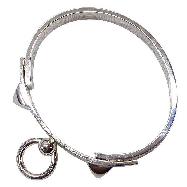 [Pre-loved] HERMES bracelet COLLIER DE CHIEN PM #SH Silver925[LIKE NEW][Authentic]