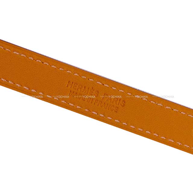 [Pre-loved] HERMES bracelet O'Kelly Double Tour #T2 Etoupe Evercalf Motif part 1" Gold HW Stamp Y[LIKE NEW][Authentic]