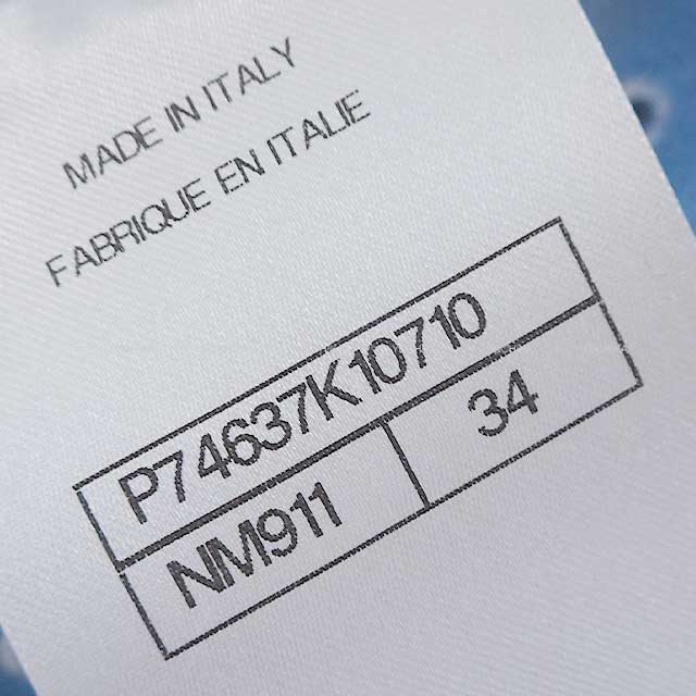 2023SS CHANEL Knit Coco mark Clover Icon Coco button Short sleeves Knit Blue Cashmere P74637[BRAND NEW][Authentic]