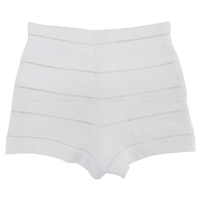 2024SS NEW COCO Beach Collection  CHANEL Short pants Ladies Short pants Coco mark Lace Blanc (White) Cotton jersey 34 Silver HW P76204[BRAND NEW][Authentic]