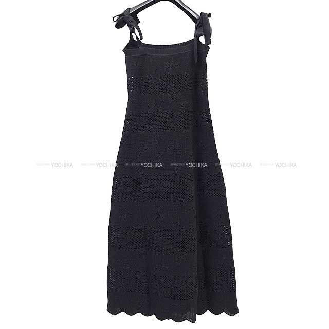 2024 NEW CHANEL One‐piece dress Coco button With pocket Long dress Noir (Black) Viscose/Papier 34 P76952[BRAND NEW][Authentic]