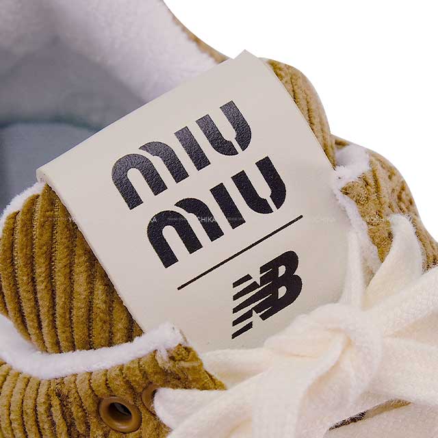 Miu Miu sneakers New Balance 574 Ladies Stripe #37.5 Brown Velvet 37.5 5E062E_W57_F0401_F_015[BRAND NEW][Authentic]