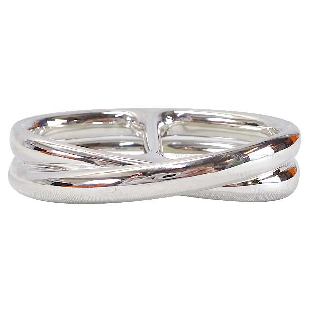 HERMES ring Chaine D'ancre Punk Ring Double finger Silver Silver925 50[EXCELLENT][Authentic]