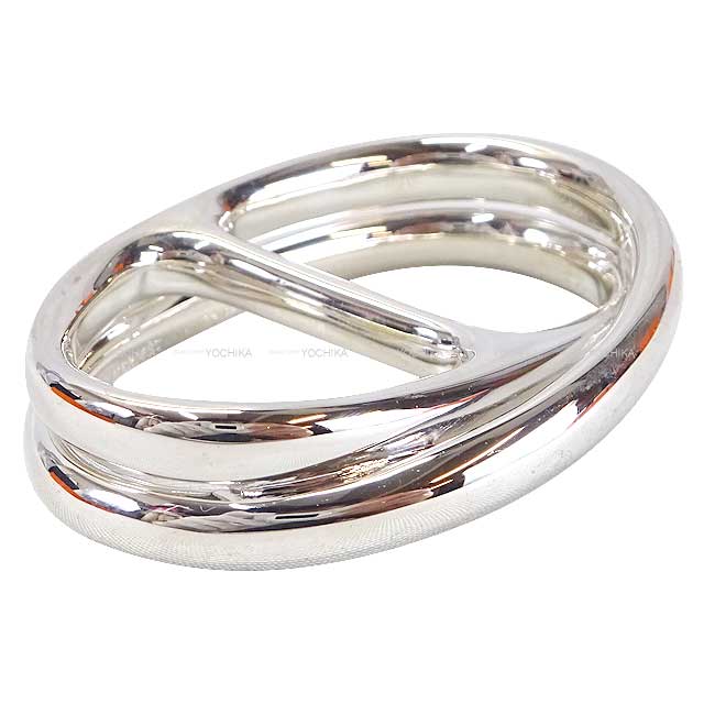 HERMES ring Chaine D'ancre Punk Ring Double finger Silver Silver925 50[EXCELLENT][Authentic]