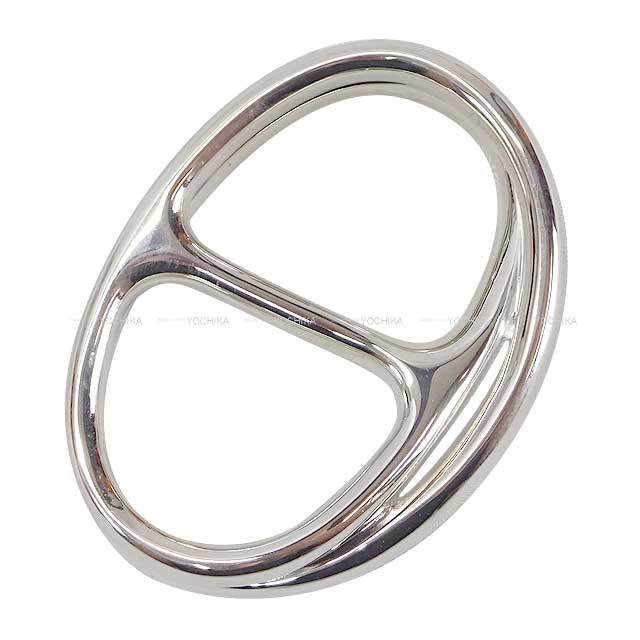 HERMES ring Chaine D'ancre Punk Ring Double finger Silver Silver925 (SV925 Ag925) #50[EXCELLENT][Authentic]