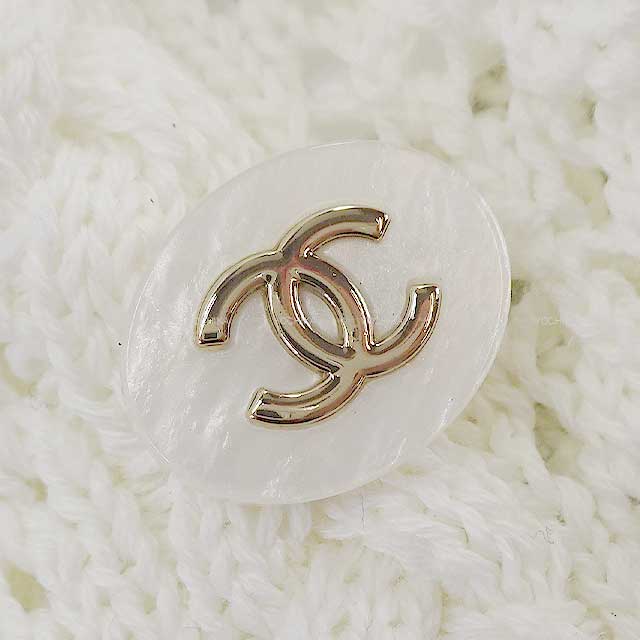 2024 AW New Coco Beach Collection CHANEL Knit Ladies Crochet Coco mark 24A Pullover Ecru Cotton P76924[BRAND NEW][Authentic]