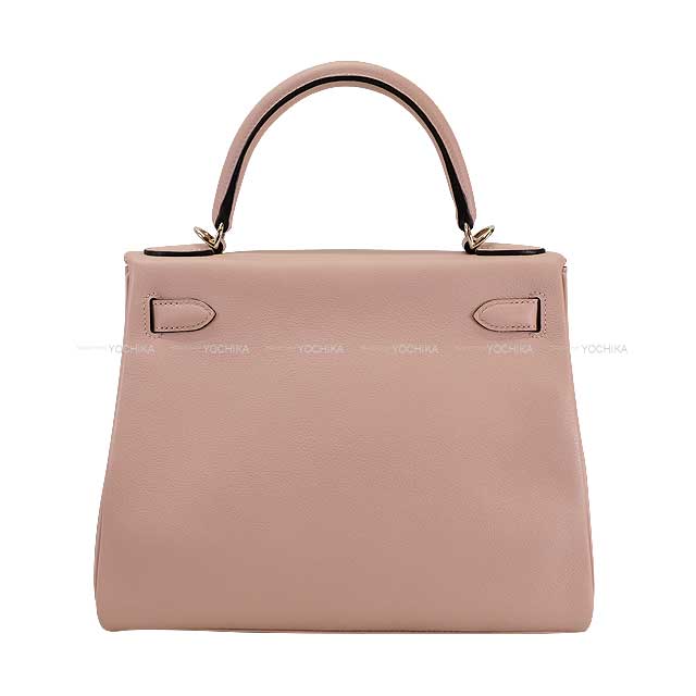 [Pre-loved] HERMES Shoulder bag Kelly28 Retourne Glycine Veau Tadelakt Silver HW Stamp X[LIKE NEW][Authentic]