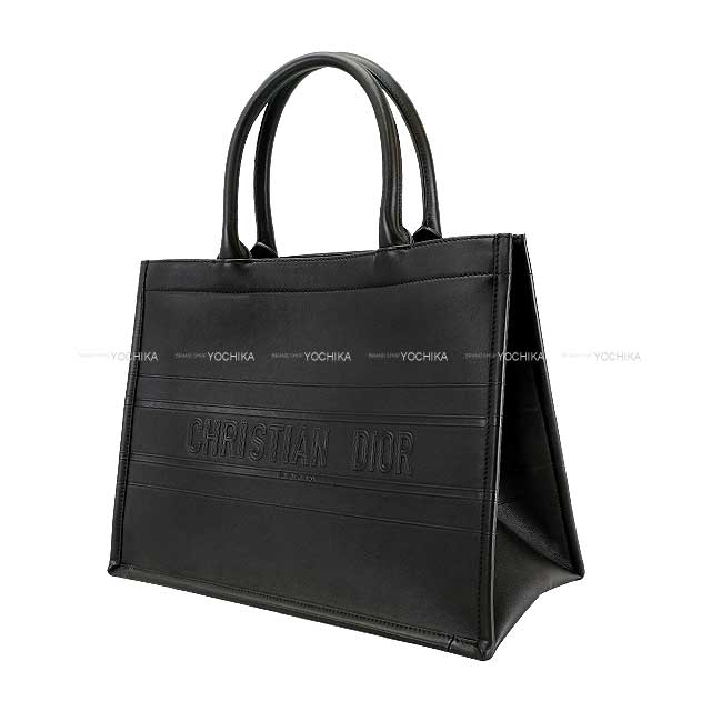 [Pre-loved] Christian Dior tote bag Book Thoth medium black Calfskin M1296ZGSB_M900[LIKE NEW][Authentic]