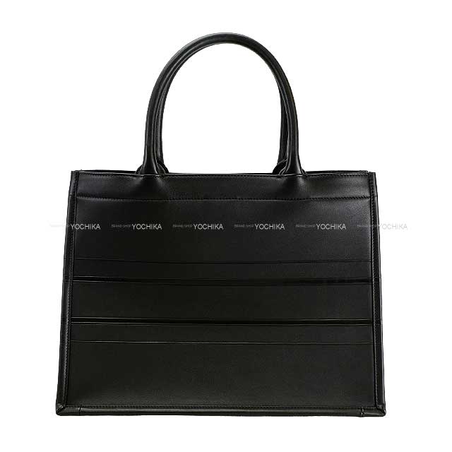 [Pre-loved] Christian Dior tote bag Book Thoth medium black Calfskin M1296ZGSB_M900[LIKE NEW][Authentic]