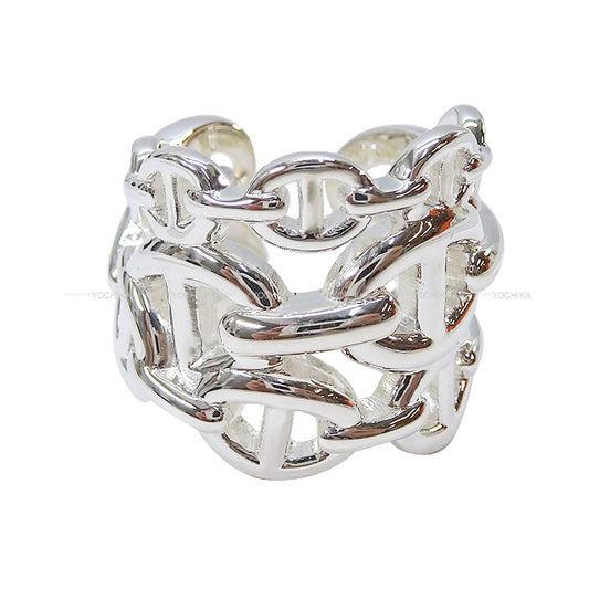 HERMES ring Enchainee GM #57 Silver925[EXCELLENT][Authentic]