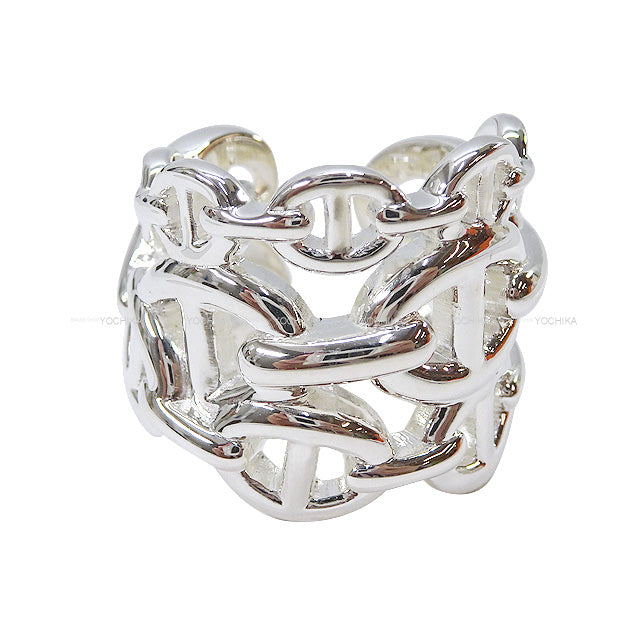 HERMES ring Enchainee GM #57 Silver925 (SV925 Ag925) #57[EXCELLENT][Authentic]
