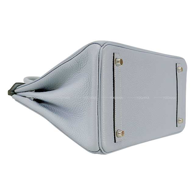 [Pre-loved] HERMES Handbag Birkin30 Bleu Lin Epsom Souple Silver HW Stamp □Q[LIKE NEW][Authentic]