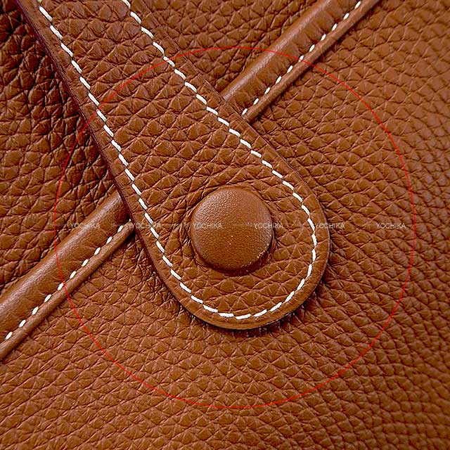 [Pre-loved] HERMES Shoulder bag Evelyne 29 PM Gold Taurillon Clemence Silver HW Stamp B[LIKE NEW][Authentic]