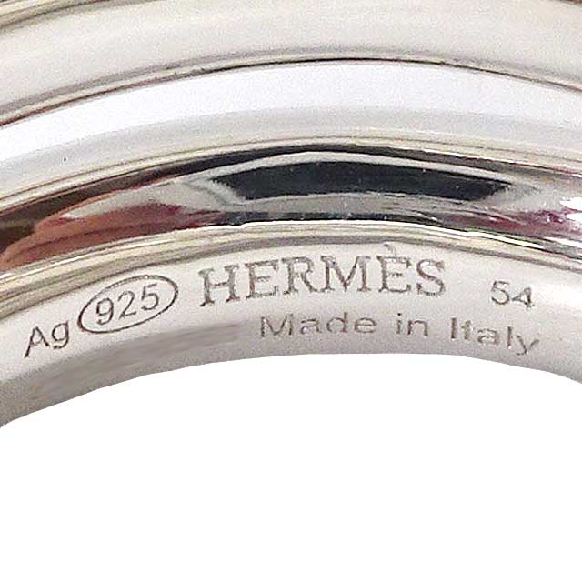 HERMES ring Vertige #54 Silver925[EXCELLENT][Authentic]