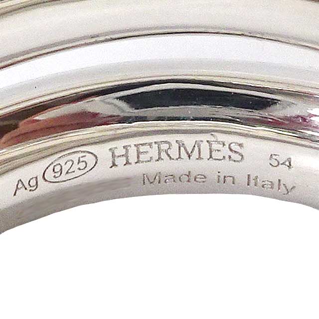 HERMES ring Vertige Silver Silver925 (SV925 Ag925) #54[EXCELLENT][Authentic]