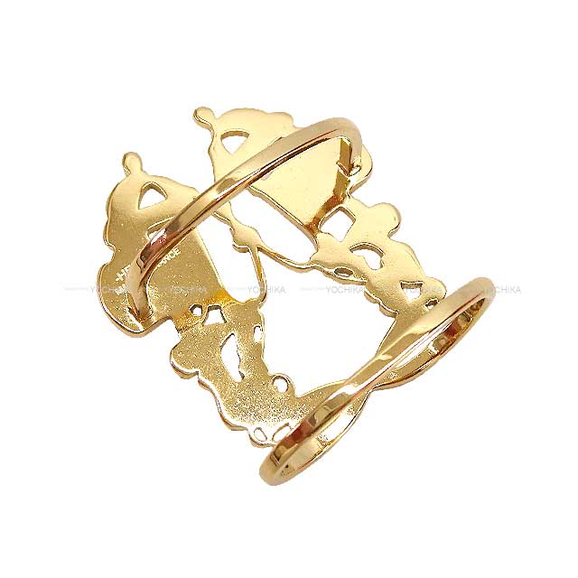 HERMES Scarf ring 70 Brides de Gala Permabrass  brass D:0.6" Gold HW[BRAND NEW][Authentic]