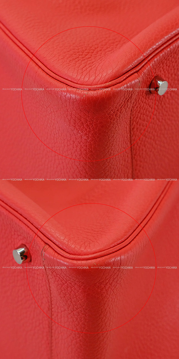[Pre-loved] HERMES Shoulder bag Lindy 34 Bougainvillier Taurillon Clemence Silver HW Stamp □P[USED A][Authentic]