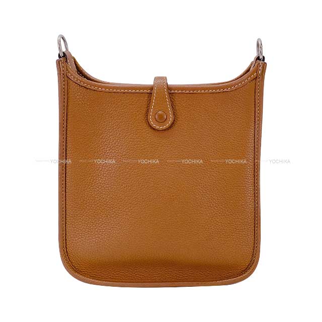 [Pre-loved] HERMES Shoulder bag Evelyne 16 TPM Gold Taurillon Clemence Silver HW Stamp U[USED A][Authentic]