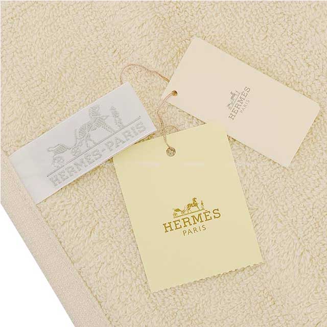 HERMES towel LABYRINTHE Natural Lambskin[EXCELLENT][Authentic]