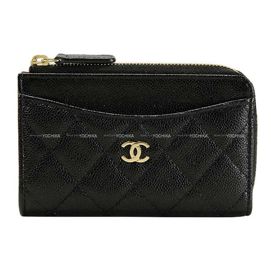 CHANEL card holder Fragment Case Matelasse COCO Mark Timeless Classic Noir (Black)/Bordeaux Graind Calf(Caviarskin) Champagne Gold HW AP3179[BRAND NEW][Authentic]