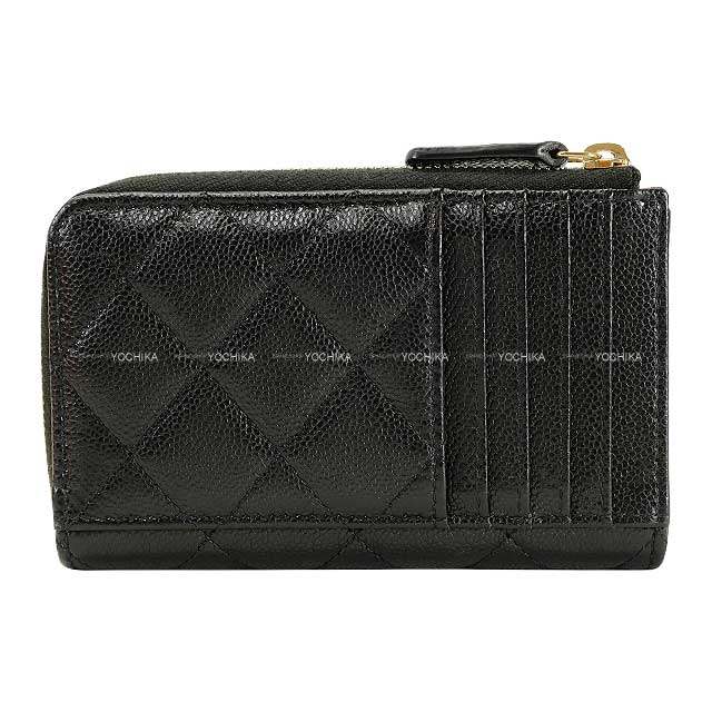 CHANEL card holder Fragment Case Matelasse COCO Mark Timeless Classic Noir (Black)/Bordeaux Graind Calf(Caviarskin) Champagne Gold HW AP3179[BRAND NEW][Authentic]