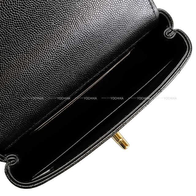 CHANEL Shoulder bag Coco Handle Mini Chain Noir (Black) Graind Calf(Caviarskin) Champagne Gold HW AP4244[EXCELLENT][Authentic]