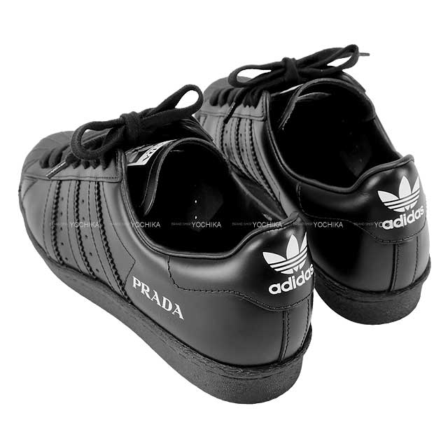 PRADA sneakers adidas originals Superstar Black/Core Black-Clack #36.5 (22.5cm) Noir (Black) FW6679[EXCELLENT][Authentic]