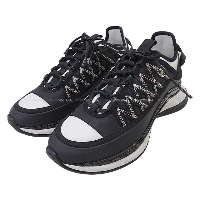 CHANEL sneakers COCO Mark mesh #37 Noir (Black)/Blanc (White) Mixfivercalfskin G46009[BRAND NEW][Authentic]