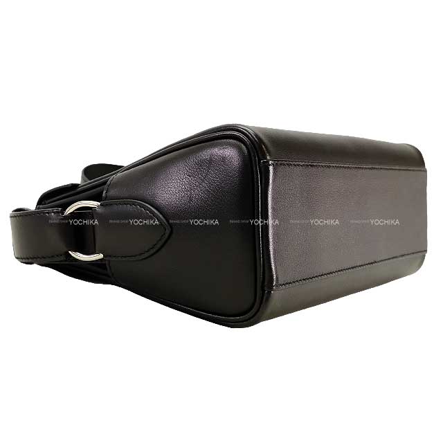 [Pre-loved] HERMES Shoulder bag Kelly Messenger 24 PM Noir (Black) Chevre Chamkila Silver HW Stamp B[USED SA][Authentic]