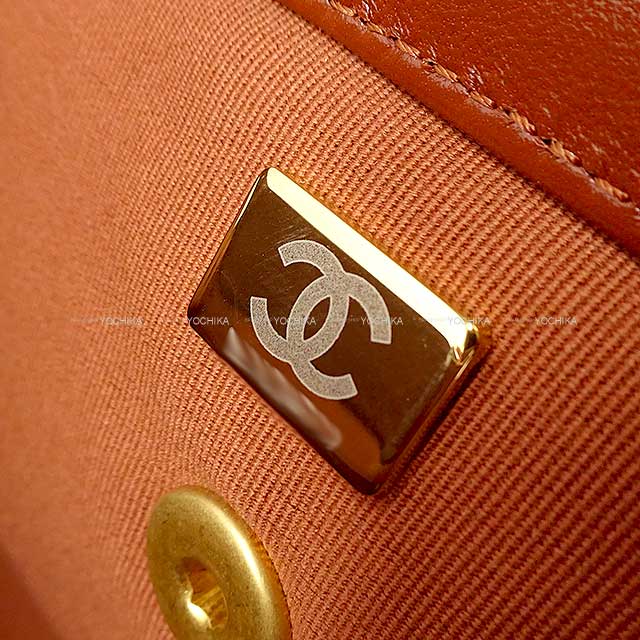 2024 New Metiers d'Art Collection CHANEL Shoulder bag Brown Lambskin Gold HW AS4958[EXCELLENT][Authentic]