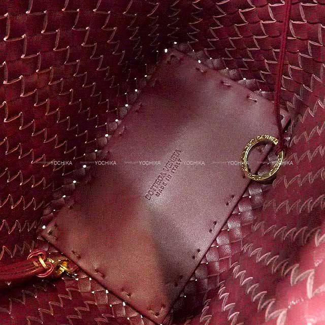 BOTTEGAVENETA tote bag Cabat Intrecciato Small Bucket Bag Small Barolo Lambskin Gold HW 753172[EXCELLENT][Authentic]