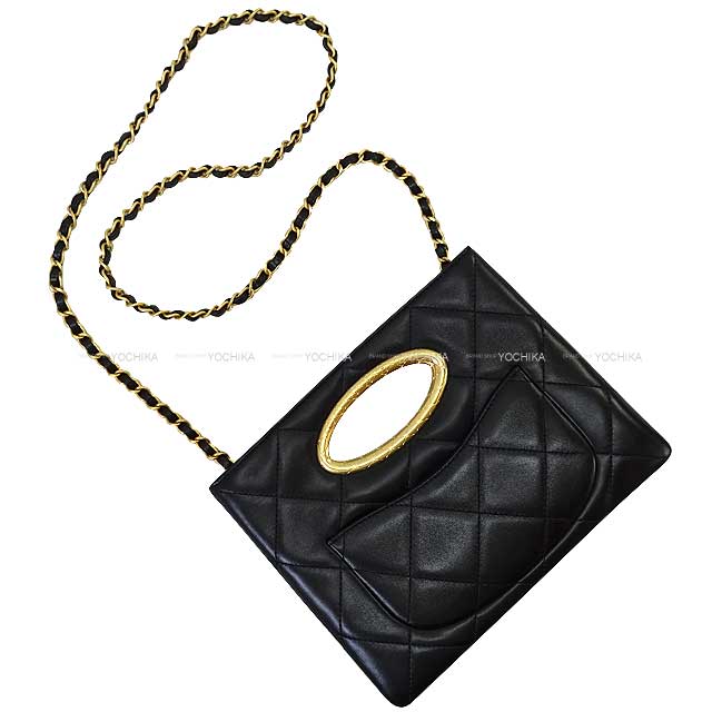 2024 AW New CHANEL Clutch bag Coco mark Matelasse Chain Noir (Black) Lambskin Mat Gold HW AS5038[BRAND NEW][Authentic]