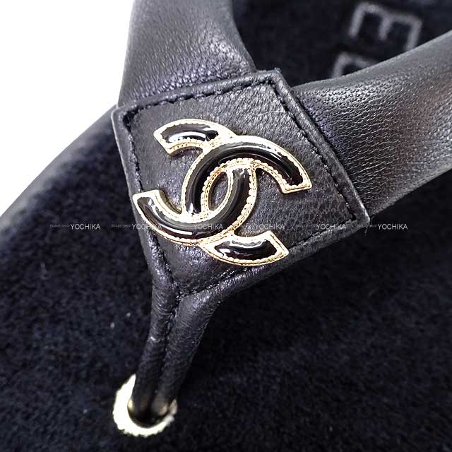 2024 SS New CHANEL sandals Tong Coco mark #37 Noir (Black) Lambskin/Pile 37 G45517[BRAND NEW][Authentic]