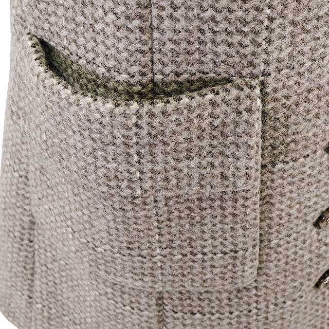 2024 NEW Mediatore Collection CHANEL Tweed Jacket collared Greige Wool P77709V6507[BRAND NEW][Authentic]
