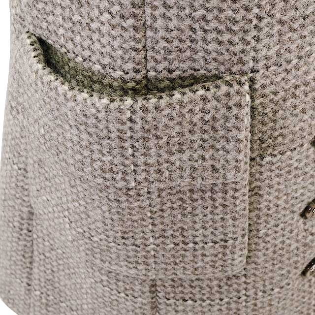 2024 NEW Mediatore Collection CHANEL Tweed Jacket collared Greige Wool 34 P77709V6507[BRAND NEW][Authentic]