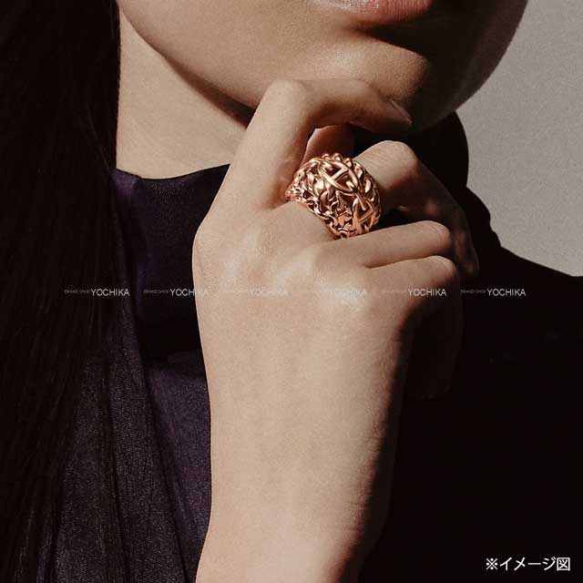 HERMES ring Chaine D'ancre Multichain TGM Rose Gold K18 Rose Gold #52[BRAND NEW][Authentic]