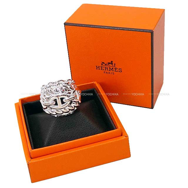 HERMES ring Chaine D'ancre Multichain TGM #52 Silver925[BRAND NEW][Authentic]