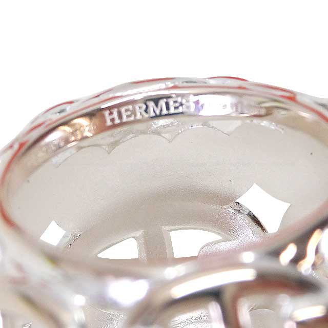 HERMES ring Chaine D'ancre Multichain TGM #52 Silver925[BRAND NEW][Authentic]