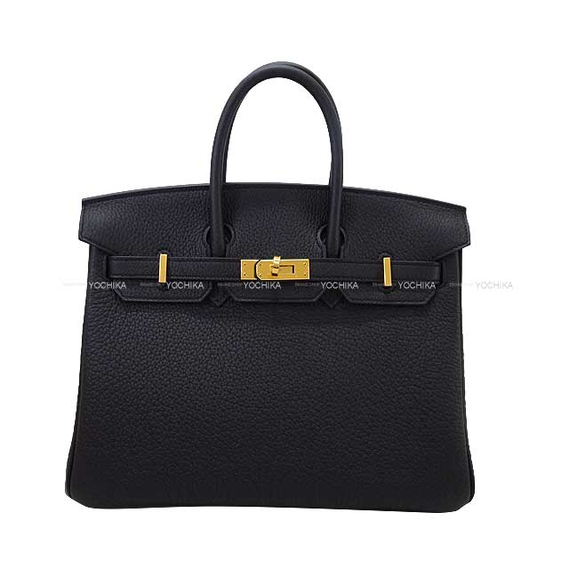 HERMES Handbag Birkin25 Verso Noir (Black)/Bleu Saphir Veau Togo Gold HW Stamp W[BRAND NEW][Authentic]