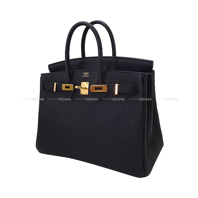 HERMES Handbag Birkin25 Verso Noir (Black)/Bleu Saphir Veau Togo Gold HW Stamp W[BRAND NEW][Authentic]