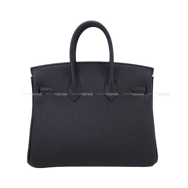 HERMES Handbag Birkin25 Verso Noir (Black)/Bleu Saphir Veau Jonathan Gold HW Stamp W[BRAND NEW][Authentic]