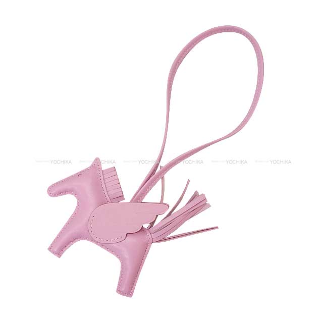 HERMES bag charm Rodeo Pegasus PM Mauve sylvestre Agneau Milo/Veau Swift Stamp W[BRAND NEW][Authentic]