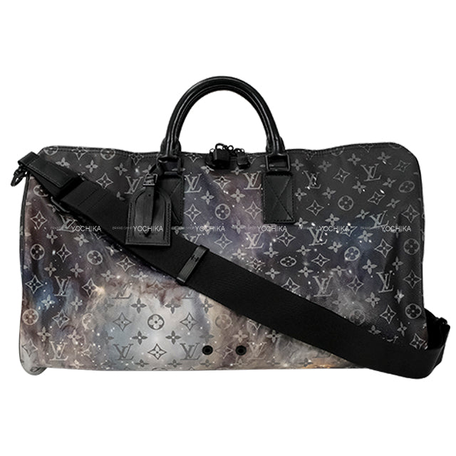 [Pre-loved] LOUIS VUITTON Boston bag Keepall Bandouliere 50 Multicolor Monogram Galaxy Black HW M44166[LIKE NEW][Authentic]