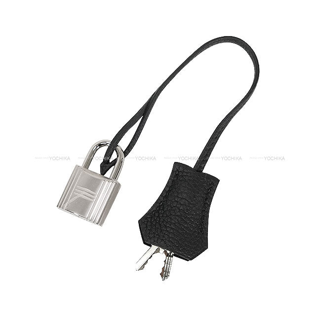 HERMES Shoulder bag Kelly Messenger 24 PM Noir (Black) Veau Togo Silver HW Stamp W[EXCELLENT][Authentic]